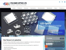 Tablet Screenshot of polymer-optics.co.uk